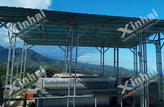mineral dewatering system for ore beneficiation