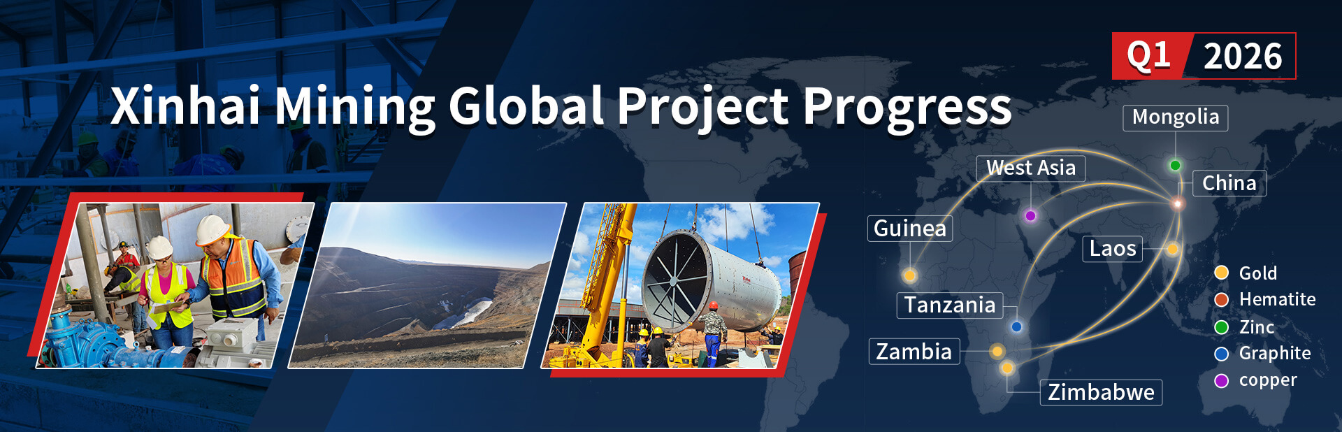 Xinhai Mining Global Project Progress