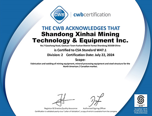 Canadian Welding Bureau CSA Standards Company Certification