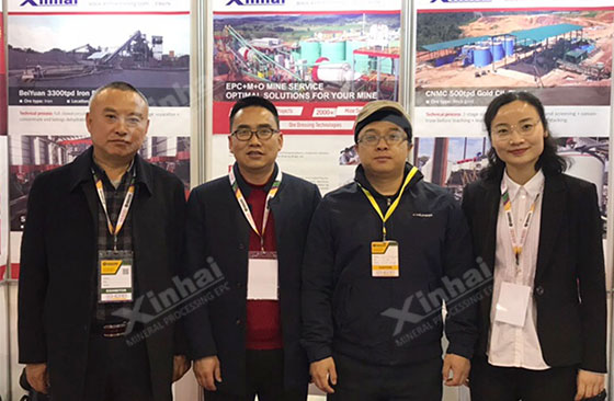 (The chairman of Xinhai Mining, Mr Yunlong Zhang and clients.)