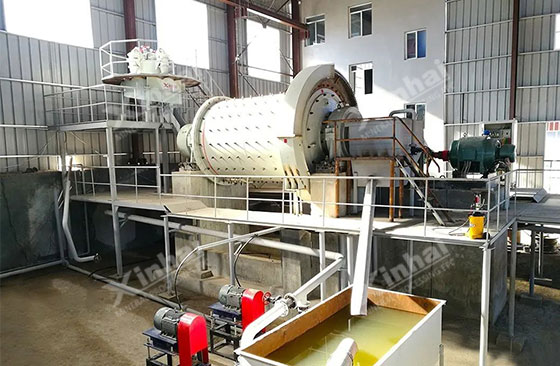 Ball mill in gold processing plant
