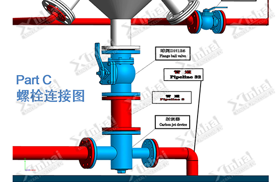 Mark the part number to clarify the installation sequence