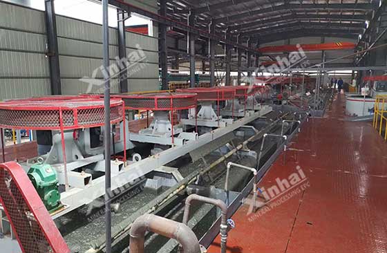 installed xinhai mineral flotation cell machine for nickel processing