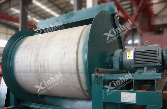 permanent magnetic drum separator machine manufactured from xinhai