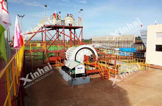 xinhai mineral grinding machine installed in ore dressing plant