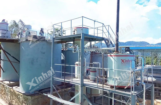 gold ore extraction system of ore concentrator.