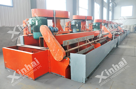 installed flotation cell machine from-xinhai in ore dressing plant