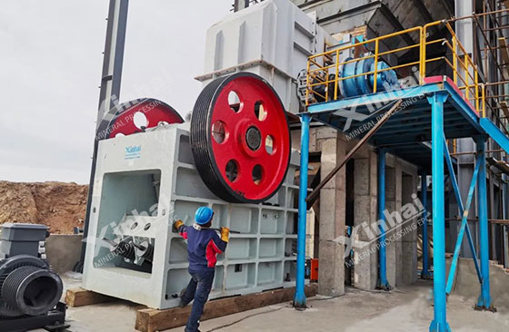 jaw crusher machine for fluorite ore crushing