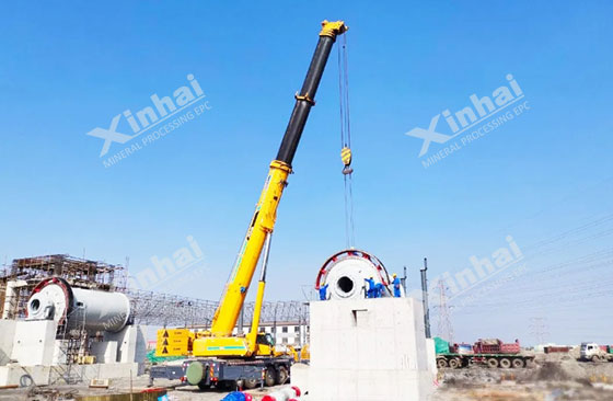 machine installation of iron ore processing plant