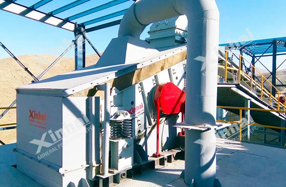 Screening equipment for barite processing