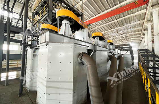 scrubbing machine for titanium ore processing