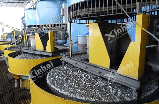 xinhai mineral flotation processing system working on the site