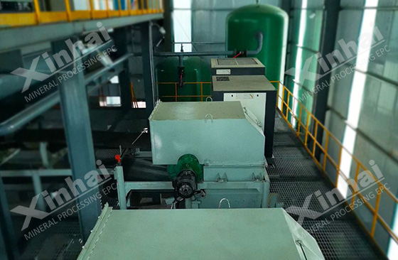 Bauxite beneficiation magnetic separation