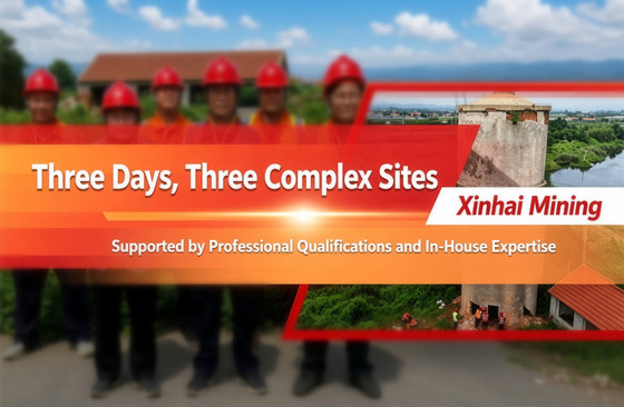 Xinhai Completes Three Controlled Water Tower Demolitions in Three Days
