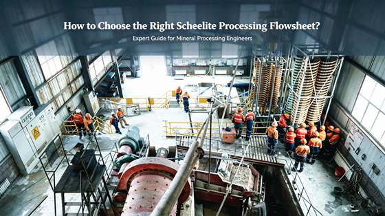 scheelite processing flowsheet 