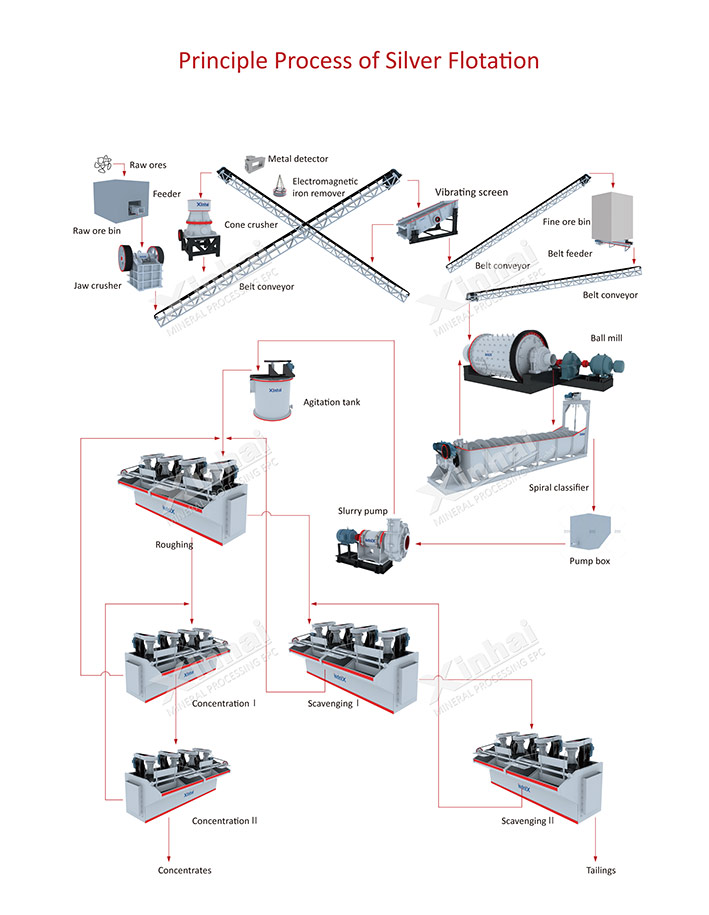 Silver Flotation Production Line-process